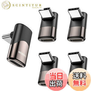 �y���������zMOGOOD USB C �ϊ� �A�_�v�^�[ �㉺ 90° L�� USB C�I�X-���X�A�_�v�^ 40Gbps�����f�[�^�]�� 8K@60Hz�f���o�� 100W/5A�}���[�dThunderbolt�G�N�X�p���_�͏��C�b���i�AMacBook Pro�AiPad Pro�A�^�u��