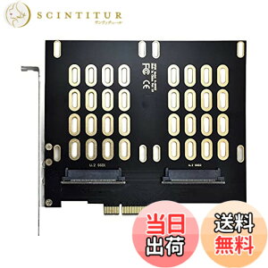 �y���������zNFHK �f���A�� 2X U.2 SFF-8639 SSD - PCIE Express 3.0 Gen3 X8 X16 RAID �J�[�h VROC Raid0 �n�C�p�[�A�_�v�^�[