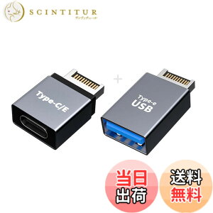 �y���������zNFHK USB 3.1 �t�����g�p�l���w�b�_�[ �I�X Type-E to Type-A & Type-C USB-C �}�U�[�{�[�h�g���f�[�^�A�_�v�^�[ 2��