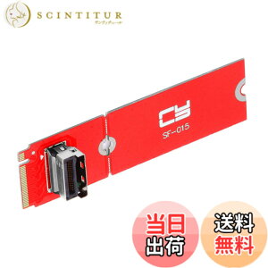 �y���������zNFHK PCI-E 4.0 M.2 M-Key to MCIO Mini Cool Edge IO ���X�z�X�g�A�_�v�^�[ PCIe Nvme SSD 2280 2230�p