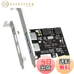 �y���������zGLOTRENDS U3023 2�|�[�gUSB 3.0 Type-A 5Gb PCIe�g���J�[�h�AIntel�AAMD�AARM�v���b�g�t�H�[���p�AWindows�����Linux�ƌ݊�������(Mac OS��Ή�)