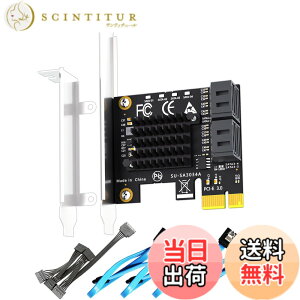 �y���������zGLOTRENDS SA3034A 4�|�[�gPCIe SATA3.0�g���J�[�h�AOS�u�[�g���T�|�[�g�ASATA�P�[�u�������1:5 SATA�X�v���b�^�d���P�[�u�����܂ށAWindows,Linux,Mac OS,NAS�ƌ݊�������