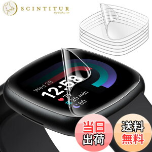 �y���������zJETech Fitbit Versa 4/Sense 2�p �t���ی�t�B���� �t���L�V�u��TPU �����h�~ HD�N���A 6���Z�b�g