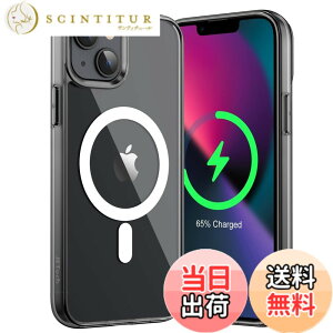 �y���������zJETech iPhone 13 mini �}�O�l�b�g �P�[�X(5.4�C���`�p) MagSafe ���C�����X�[�d�Ή� �Ռ��z�� �o���p�[�J�o�[ �����h�~ �����o�b�N (�u���b�N)