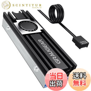 �y���������zGRAUGEAR M.2 2280 SSD�q�[�g�V���N �A���~�j�E�� 20mm�̍����t�@�� �����̃q�[�g�p�C�v ���w�̃q�[�g�V���N�f�b�L �T�[�}���p�b�h�Ƃ����f�U�C�� NVME NGFF SATA M.2 SSD�ɋ��͂ȗ�p���