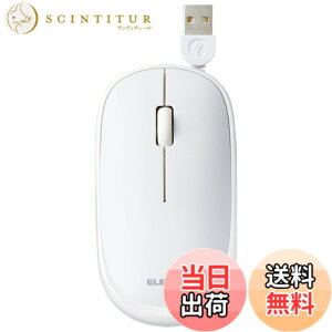 �y���������z�G���R�� �L�� �}�E�X Slint �É� ���^���o�C�� 3�{�^�� �P�[�u�����掮 �z���C�g M-TM10UBWH