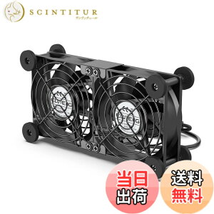 �y���������zELUTENG USB�t�@�� 8cm 2�A ��p�t�@�� �ɏՃp�b�h�t�� �É� ��@ ���u���� 3�i�K���ʒ��� ���� �������ʎ��� ��p�N�[���[ ���^ �����@ ������ 5V �_�u�� 2750RPM x 2 ���^ PC/PS5 / PS4 / 