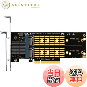 �y���������zGLOTRENDS PA21 2�|�[�g M.2 NVMe - PCIe 4.0 X8�ϊ� �g���J�[�h�APCIe����@�\�Ȃ�(MB��PCIe����@�\���T�|�[�g���邱��)�AM.2 NVMe SSD Soft-RAID�Ή��A22110/2280/2260/2242/2230�T�C�Y�Ή�