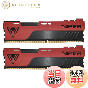 �y���������zPatriot Memory Viper Elite II DDR4 3200MHz 32GB (16GB x 2��) �f�X�N�g�b�v�p������ - PVE2432G320C8K