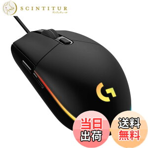 �y���������zLogicool G �Q�[�~���O�}�E�X G203 �L�� �Q�[�~���O �}�E�X USB �ڑ� G203-BK �y�� 85g LIGHTSYNC RGB 6�v���O�����{�^�� �u���b�N PC windows mac �������K�i �y �t�@�C�i���t�@���^�W�[ XIV ��