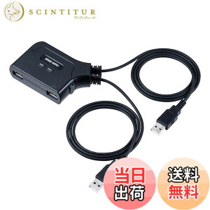 �y���������z�T�����_�C���N�g KVM�X�C�b�` �}�E�X �L�[�{�[�h �؂�ւ� �G�~�����[�V�����@�\ �d���s�v Mac/Windows�Ή� USB�ؑ֊� 1�� 400-SW032