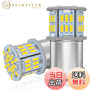 �y���������z12V-24V�ԗp S25 �V���O���� �o�b�N�����v BA15S P21W G18 LED�o���u LED���C�g LED�����v54�A3014SMD �ėp �ϊ� �����P�x �z���C�g 6000-6500K (2�Z�b�g)