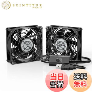 �y���������zELUTENG USB�t�@�� 8cm 5V 2�A ���^ ��p�t�@�� 3�i�K���ʒ��� �N�[���[ ���� ��� �É� �����@ �����ԉғ��� ���^ 80mm ����/���[�^�[/PS4/PS3/PC�Ȃ� Dual usb fan 8cm