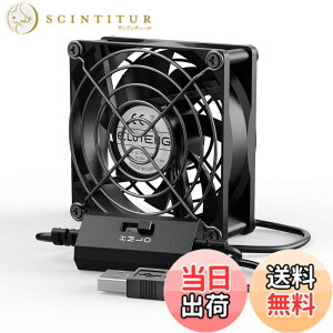 �y���������zELUTENG USB�t�@�� 8cm ���͗�p 3�i���ʒ��߉� 5V �É� ���^ ��� USB��@ 80mm �t�@�� 7���H�� �T�C�����g PC �ȃG�l �N�[���[ �p�\�R�� PS4 PS3 �Q�[���@ ���[�^�[ TV Box �N�[�����O�ɑ�