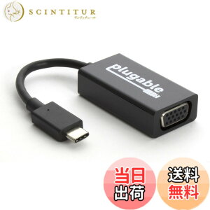 �y���������zPlugable USB-C - VGA �ϊ��A�_�v�^�[ 1920x1200 60Hz �܂łɑΉ� Thunderbolt 3 �Ή��V�X�e���AMacBook Pro�AWindows�AChromebook�AiPad Pro�ADell XPS �ȂǂŎg�p�\