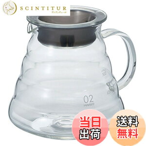 �y���������zHARIO (�n���I) V60 �����W�T�[�o�[ �R�[�q�[�h���b�v 600ml �N���A XGS-60TB