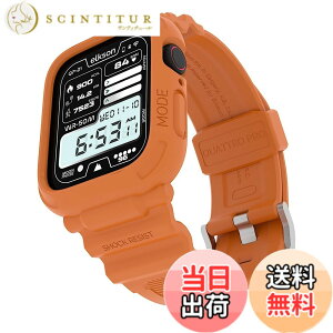 �y���������zelkson �A�b�v���E�H�b�`�o���h Apple Watch 41mm 40mm �o���p�[�P�[�X�t�� ���ȃ����Y�o���h Apple Watch SE iWatch Series 9 8 7 6 5 4�p, Quattro Pro Series �X�|�[�c�~���^���[�ی�P�[�X �v���e�N