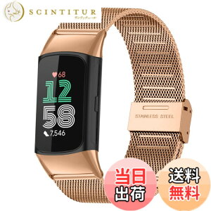 �y���������z[HeeNia] Fitbit Charge 6 �Ή� �o���h �����x���g �X�e�����X�� �ւ��x���g �������߉\ �j�����p Fitbit Charge 6 �Ή� �����o���h (���[�Y�S�[���h)