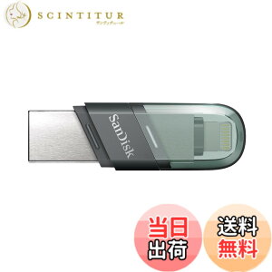�y���������zSanDisk 64GB iXpand USB Flash Drive Flip SDIX90N-064G �C�O�p�b�P�[�W�i