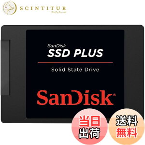�y���������z�y �T���f�B�X�N ���K�i �z SanDisk �T���f�B�X�N ���� SSD PLUS 1TB 2.5�C���` SATA (�ǂݏo���ő� 535MB/s �����ݍő� 350MB/s) PC ���[�J�[3�N SDSSDA-1T00-G27
