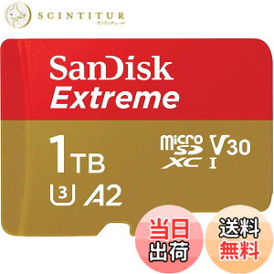 �y���������z�y �T���f�B�X�N ���K�i �z SanDisk microSD 1TB UHS-I U3 V30 �����ő�130MB/s Full HD & 4KExtreme SDSQXAV-1T00-GH3MA �V�p�b�P�[�W �\���b�h�X�e�[�g�h���C�u