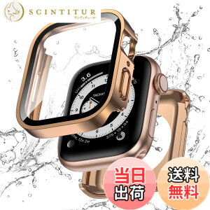 �y���������z�y�t���J�o�[�ی�zKawoco �A�b�v���E�H�b�` �h�� �J�o�[ Apple Watch SE Series 9 8 7 �Ή� 45mm �P�[�X 2 in 1 �O��̕ی� ��d�\�� �ϏՌ� iWatch ��̌^ �P�[�X 45mm ���[�Y�S�[���h