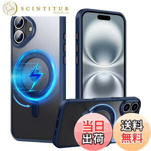 �y���������zPRODELI �P�[�X For iPhone 16 Plus ��p �J�o�[ �N���A 360°��]�X�^���h MagSafe�Ή� �ČRMIL�K�i �ϏՌ� �w��h�~ ���C�����X�[�d�Ή� �����h�~ �����Y�ی� �C�菝�h�~ �����O �}�O�l�b