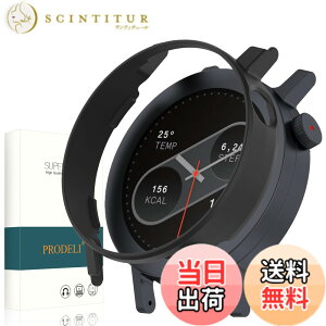 �y���������zPRODELI For CMF By Nothing Watch Pro 2 ��p �P�[�X ���t���ȒP PC�f�� �y�� �L�Y�h�~ �ϏՌ� �h�o cmf by nothing watch pro 2 �p �ی�J�o�[ �i�u���b�N�j