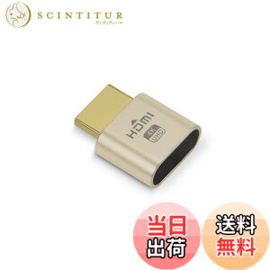 �y���������zRongdeson HDMI �_�~�[�v���O ���z�f�B�X�v���C 4K @ 60Hz DDC EDID �G�~�����[�^�[ �R�l�N�^�A1920x1080 - 4096x2160 ���T�|�[�g - 1 �� �S�[���h