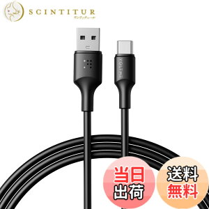 �y���������zVOLTME USB Type C �P�[�u�� 60W/3A QuickCharge3.0�Ή� USB A to C �f���h�~ �f�[�^�]�� �^�C�vc �P�[�u�� iPhone 15�AMacBook Pro�AMatebook�AiPad�AXperia�AGalaxy��type-c�f�o�C�X�Ή��i2m �u���b�N�j