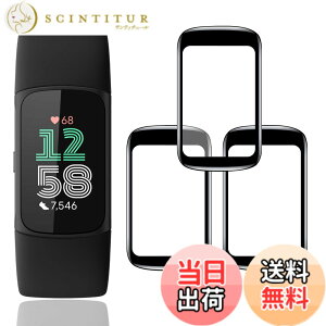 �y���������z�ywnunbg 3���Z�b�g�z �Ή� Fitbit Charge 6 / Fitbit Charge 5 �t�B���� �K���X�t�B���� 3�� PET������ �Y�f�@�� �����ߗ� �Ή� Fitbit Charge 6 �ی�t�B���� 3D�ȖʃJ�o�[ �Ή� Fitbit Charge 5 �t��