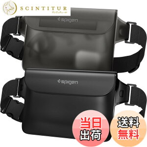 �y���������zSpigen ���S�h�� �E�G�X�g�|�[�` 2���Z�b�g ���� IPX8�F�� �C �v�[�� �� ���s �A�E�g�h�A �X�}�z���[�\ �O�d�`���b�N �x���N�� PVC ��e�� �h���o�b�O A620 AMP04531 (�u���b�N)