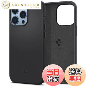 �y���������zSpigen iPhone13Pro�P�[�X �V���R�� �Ռ��z�� �}�b�g�� ���炳�� 4�d�\�� �w��h�~ �C�菝�h�~ �����Y�ی� �����^ ���y�� �V���R���t�B�b�g ACS03283 (�u���b�N)