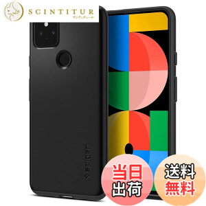 �y���������zSpigen Pixel 5a 5G �P�[�X �Ή� ���ɔ� �����Y�ی� �����^ ���y�� �w��h�~ �}�b�g�d�グ �V���E�t�B�b�g ACS02906 (�u���b�N)