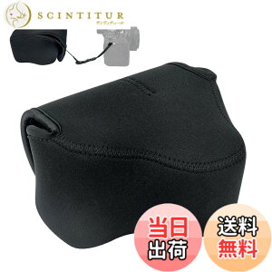 �y���������zJJC �~���[���X�J�����o�b�O �J�����P�[�X Nikon Z50II Leica Q3 Canon EOS R7 R10 + RF-S 18-45mm�����Y �ɑΉ� �J�����ی�P�[�X 130 x 75 x 100mm �u���b�N