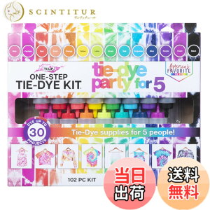 �y���������z[TULIP] �`���[���b�v �����X�e�b�v�i����� 15�F�ȒP�L�b�g �V�R�f�ނ������D�݂ɐ��߂Ċy���� one-step tie-dye 15-Color Party Kit