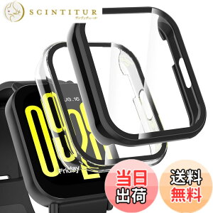 �y���������zHianjoo 2������ Xiaomi Redmi Watch 5 Active �Ή� �P�[�X �ی�J�o�[+�t�B���� ��̌^ Xiaomi Redmi Watch 5 Active �Ή� �J�o�[ �ی�t�B���� PC�f�ނ̃t���[�� �S�ʕی� �Ռ��z�� �����x�^�b�` [