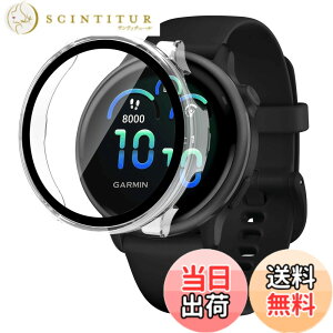 �y���������zJIAYJP for G-ARMIN vivoactive 6 �p �P�[�X �K���X�t�C���� ��̌^�P�[�X PC+�K���X�f�� �w��h�~ �ϏՌ� �����ȒP �����ߗ� �S�ʕی� �����^ G-ARMIN vivoactive 6 �J�o�[ (�N���A)
