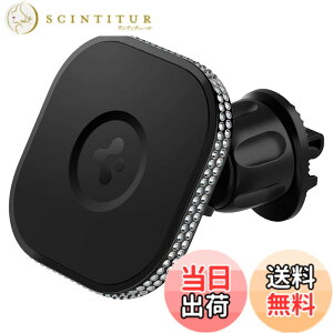 �y���������zSpigen �ԍڃz���_�[ �}�O�l�b�g MagSafe�p �X�}�z�z���_�[ �L���[�r�b�N�W���R�j�A �� �X�}�z�X�^���h �G�A�R�������o������ iPhone 13 12 Pro Max Mini �������� 360�x��] �Ў�E�� ����