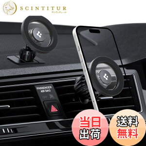 �y���������zSpigen �X�}�z�z���_�[ �ԁy2 in 1 �\���z���͂ȃ}�O�l�b�g���� MagSafe�����O�t�� �ǉ��_�b�V���{�[�h�}�E���g�t�� �X�}�z�X�^���h �ԍ� iPhone 16/15/14/13/12�V���[�Y MFT13 ACP08316 (�}�b