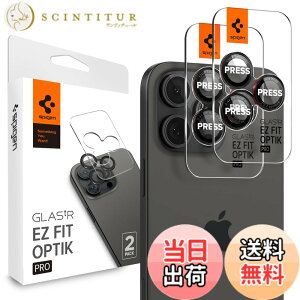 �y���������zSpigen iPhone16Pro �J�����ی� iPhone16ProMax �J�����ی�t�B���� 9H�d�x�����K���X L-Series Edition iPhone16Pro/ProMax/15Pro/ProMax/14Pro/ProMax�Ή� �����Y�v���e�N�^�[ 2����