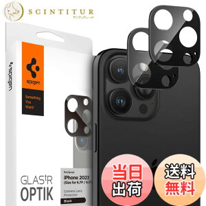 �y���������zSpigen iPhone 16 Pro/iPhone 16 Pro Max �J�����ی�t�B���� 9H�d�x�����K���X �u���b�N iPhone16Pro/16ProMax/15Pro/15ProMax/14Pro/14ProMax�Ή� �J�����v���e�N�^�[ 2����