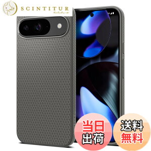 �y���������zSpigen Pixel 9 / 9 Pro �P�[�X �ϏՌ� ���^ �d��30g �X�g���b�v�z�[���t�� �ČRMIL�K�i�擾 �J�����ی� ���h�~ �Ռ��z�� ���L�b�h�E�G�A�[ ACS07684 (�}�[�u���E�O���[)
