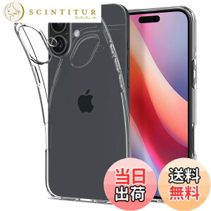 �y���������zSpigen iPhone 16 Plus �P�[�X �N���A ���ϖh�~ TPU �\�t�g �ϏՌ� �ČRMIL�K�i ���L�b�h�E�N���X�^�� ACS08064 (�N���X�^���E�N���A)