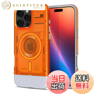 �y���������zSpigen iPhone 16 Pro Max �P�[�X MagSafe�Ή� �}�O�l�b�g���� �ČRMIL�K�i �N���V�b�N�EC1�E�}�O�t�B�b�g ACS08559 (�^���W�F����)