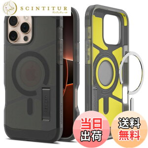 �y���������zSpigen iPhone 16 Pro Max �P�[�X MagSafe�Ή� �}�O�l�b�g���� �X�^���h �}�b�g �ϏՌ� �ČRMIL�K�i �^�t�E�A�[�}�[�iAI�j�E�}�O�t�B�b�g ACS08502 (�t���X�g�E�u���b�N)