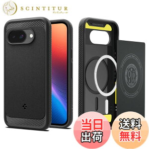 �y���������zSpigen Pixel 9a �P�[�X Magfit�Ή� �ϏՌ� TPU �\�t�g �}�b�g �ČRMIL�K�i ���M�b�h�E�A�[�}�[�E�}�O�t�B�b�g ACS09041 (�}�b�g�E�u���b�N)