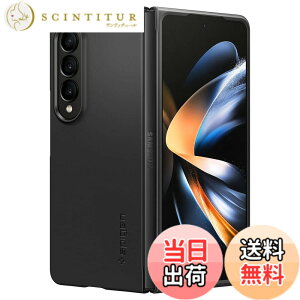 �y���������zSpigen Galaxy Z Fold 4 5g�P�[�X �S���� ���ςȂ� �����^ ���ɔ� �����Y�ی� ���y�� �w��h�~ PC�f�� ���C�����X�[�d�Ή� �G�A�[�E�X�L�� ACS05103 (�u���b�N)