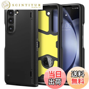 �y���������zSpigen Galaxy Z Fold5 �P�[�X [ SC-55D | SCG22 ] �t���J�o�[ 2�d�\�� [TPU+PC] �ő�90�� �Ռ��z�� �ČRMIL�K�i�擾 �ϏՌ� ���C�����X�[�d�Ή� �X�����E�A�[�}�[ Pro ACS06211 (�u���b�N)