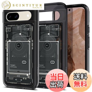 �y���������zSpigen Google Pixel 8a �P�[�X �N���A ���C�����X�[�d�Ή� �o���p�[2�d�\�� �X�g���b�v�z�[���t�� �ČRMIL�K�i�擾 �ϏՌ� ���菝�h�~ ���΂ݖ��� �E���g���E�n�C�u���b�h ACS07261 (�[